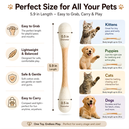 PawPlush™ Cotton Swabs